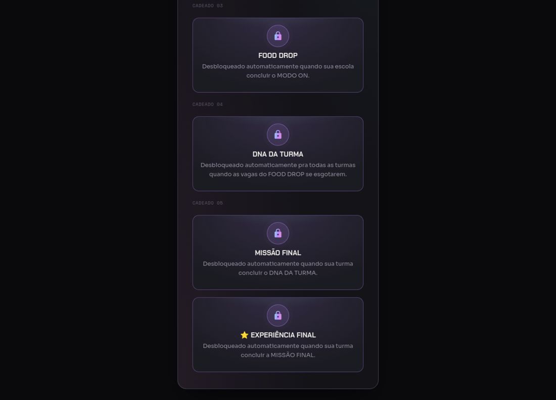 Formattec App - Conquistas desbloqueáveis